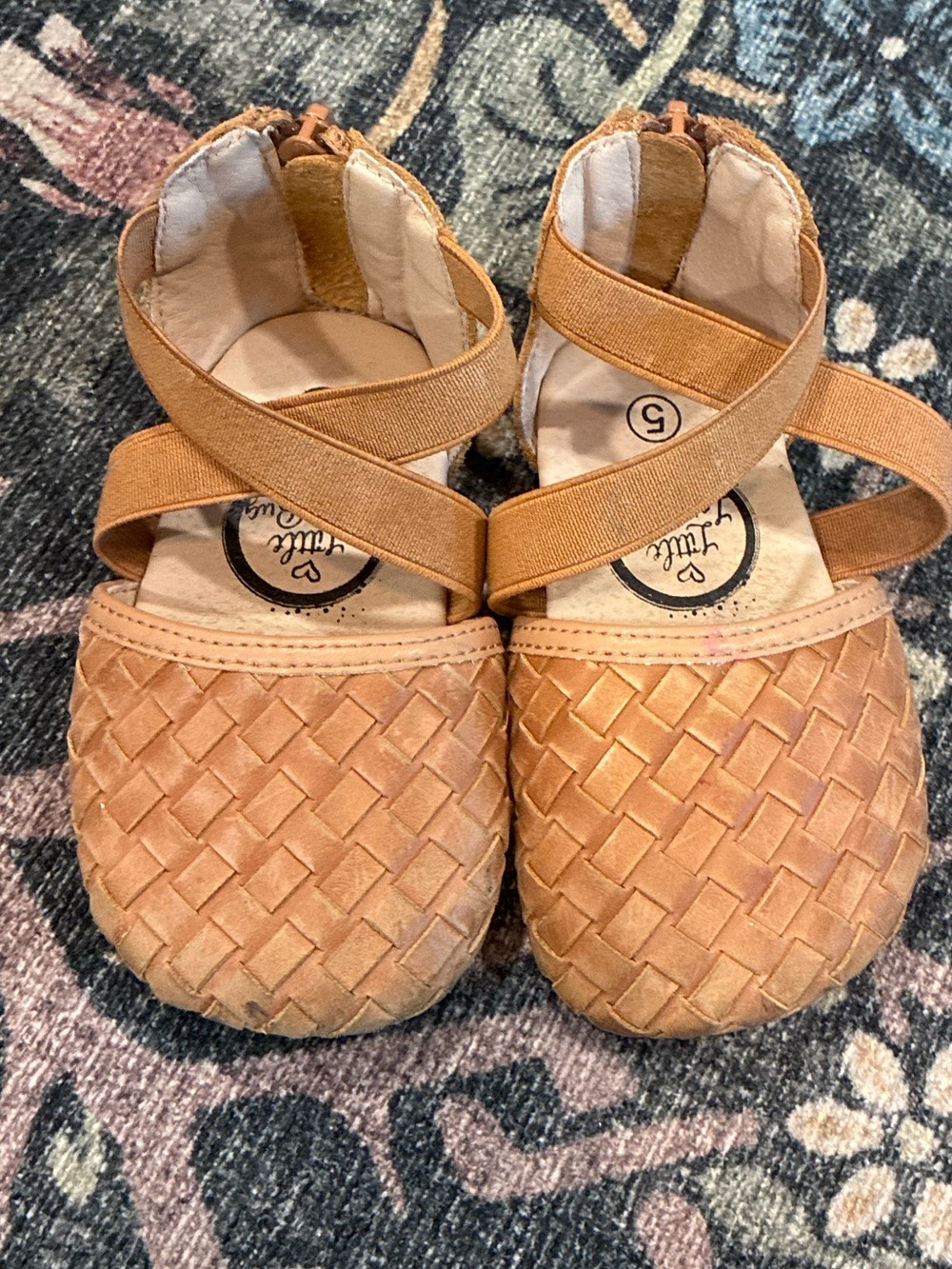 Little Love Bug Woven Sandals